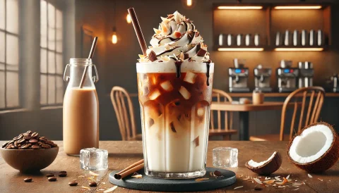 Almond Joy Iced Coffee