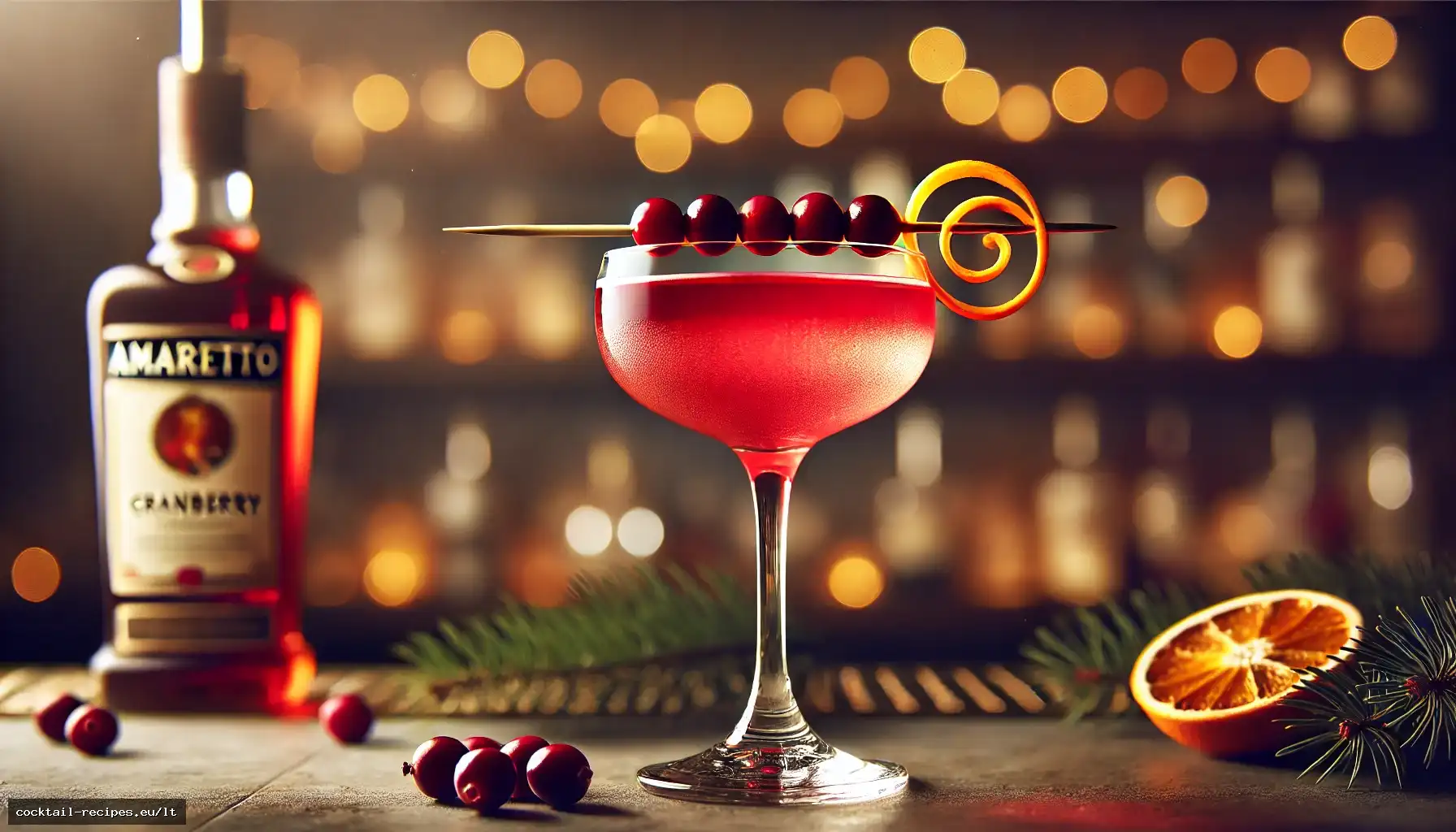 Amaretto spanguolių bučinys