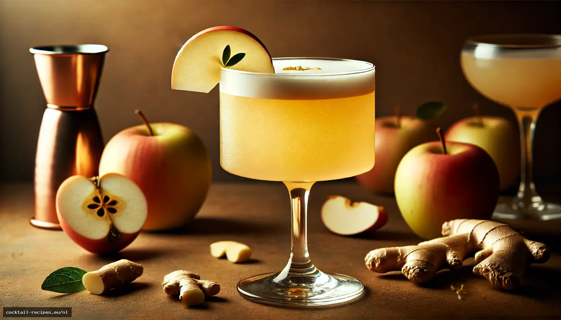 Appel Gember Sour Mocktail