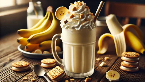 Молочный коктейль "Банановый кремовый пирог"