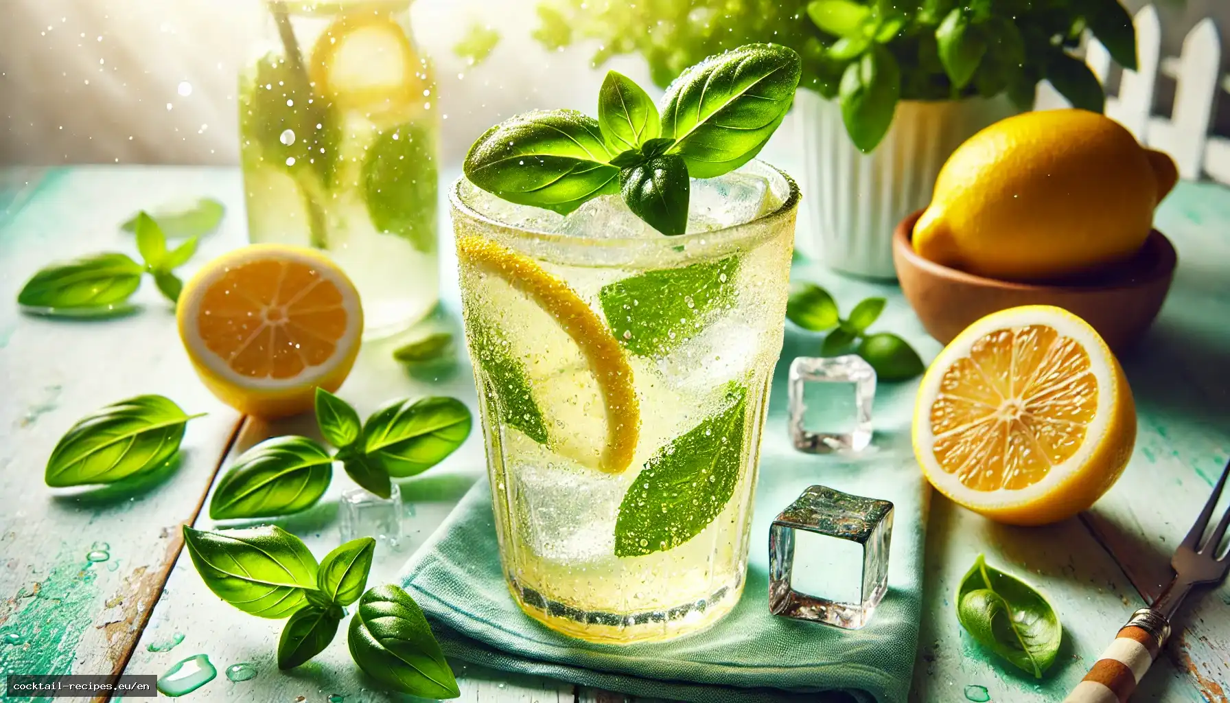 Basil Lemonade Spritzer