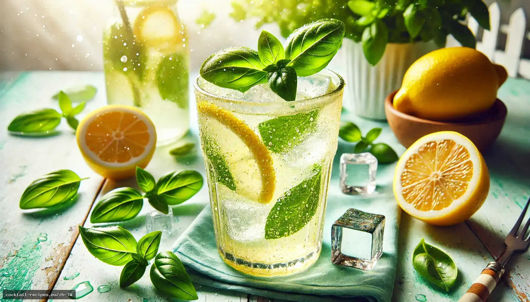 羅勒檸檬氣泡飲