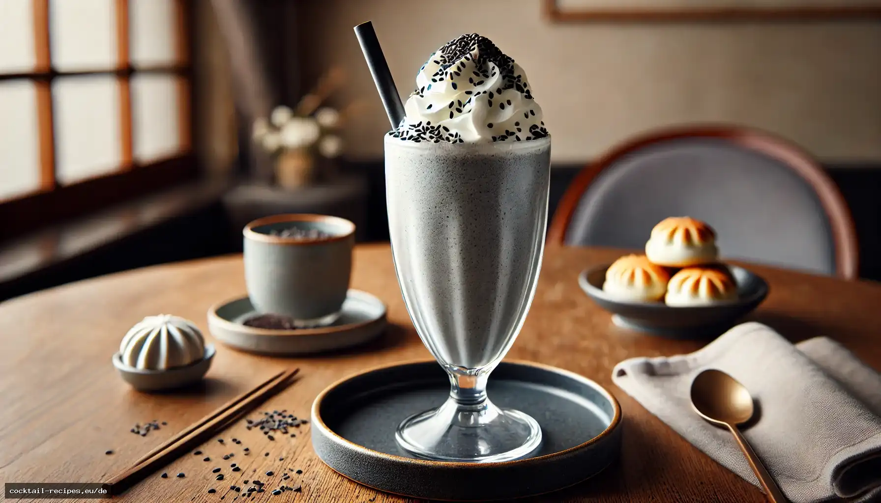 Schwarzer Sesam Milchshake
