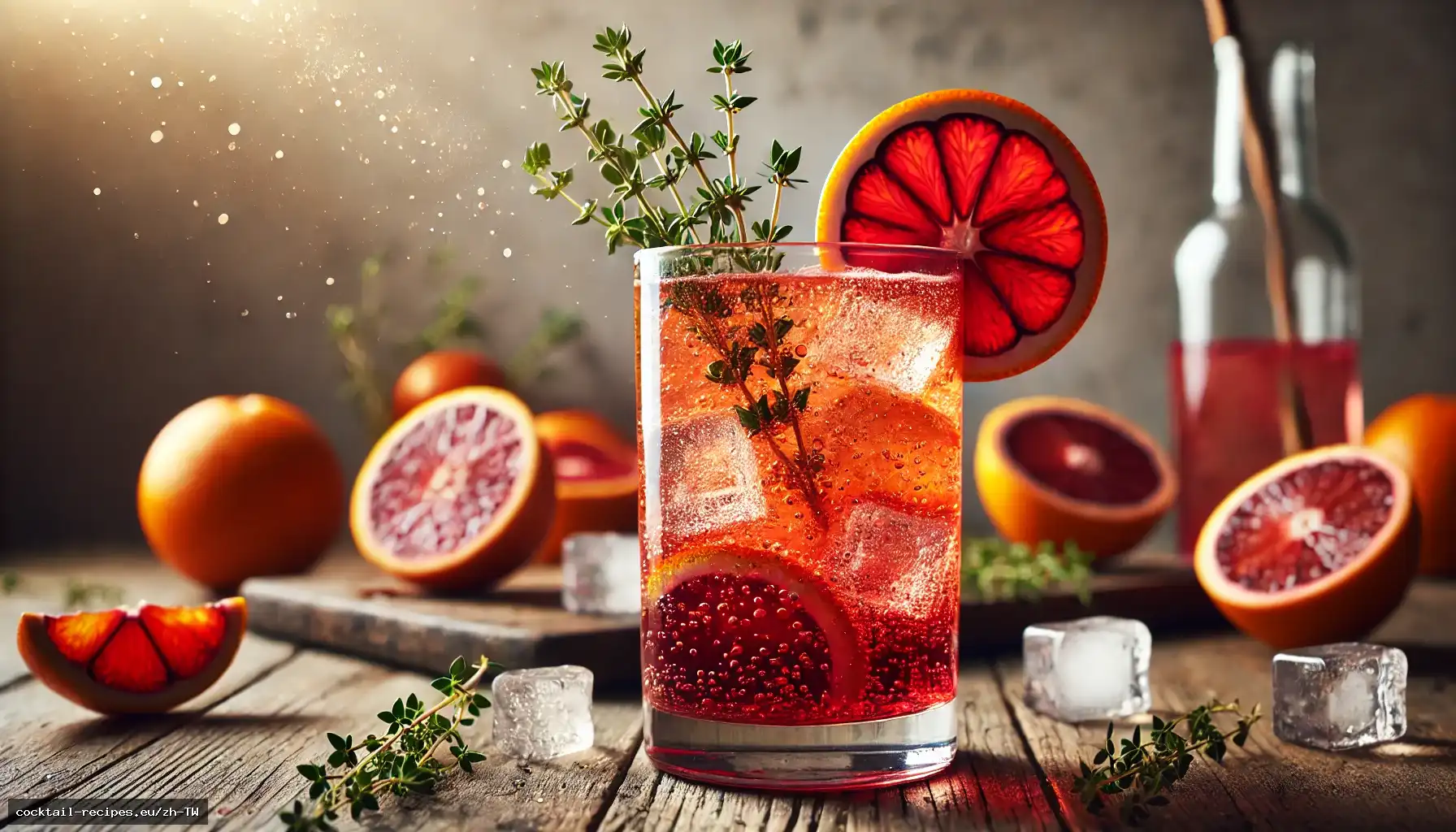 血橙百里香氣泡飲