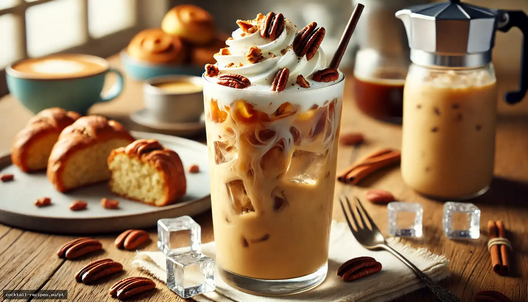 Café Gelado de Noz-Pecã e Manteiga