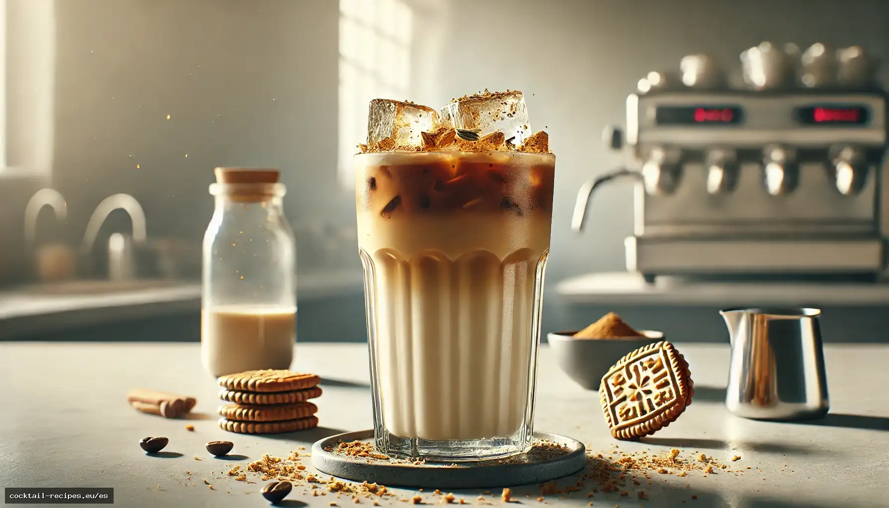 Latte Helado de Biscoff y Cardamomo