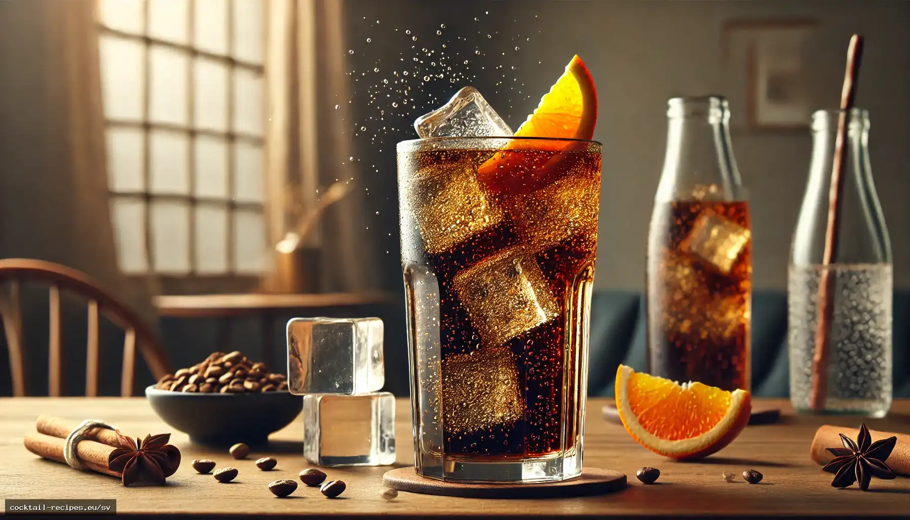 Kallbryggd kaffesoda med kardemumma