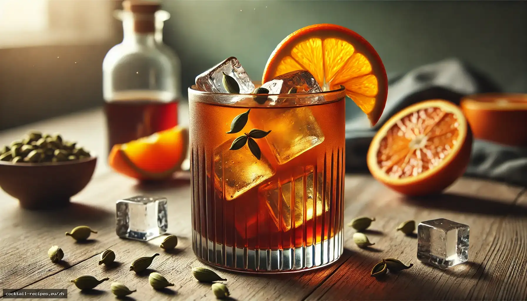 豆蔻香橙冰咖啡