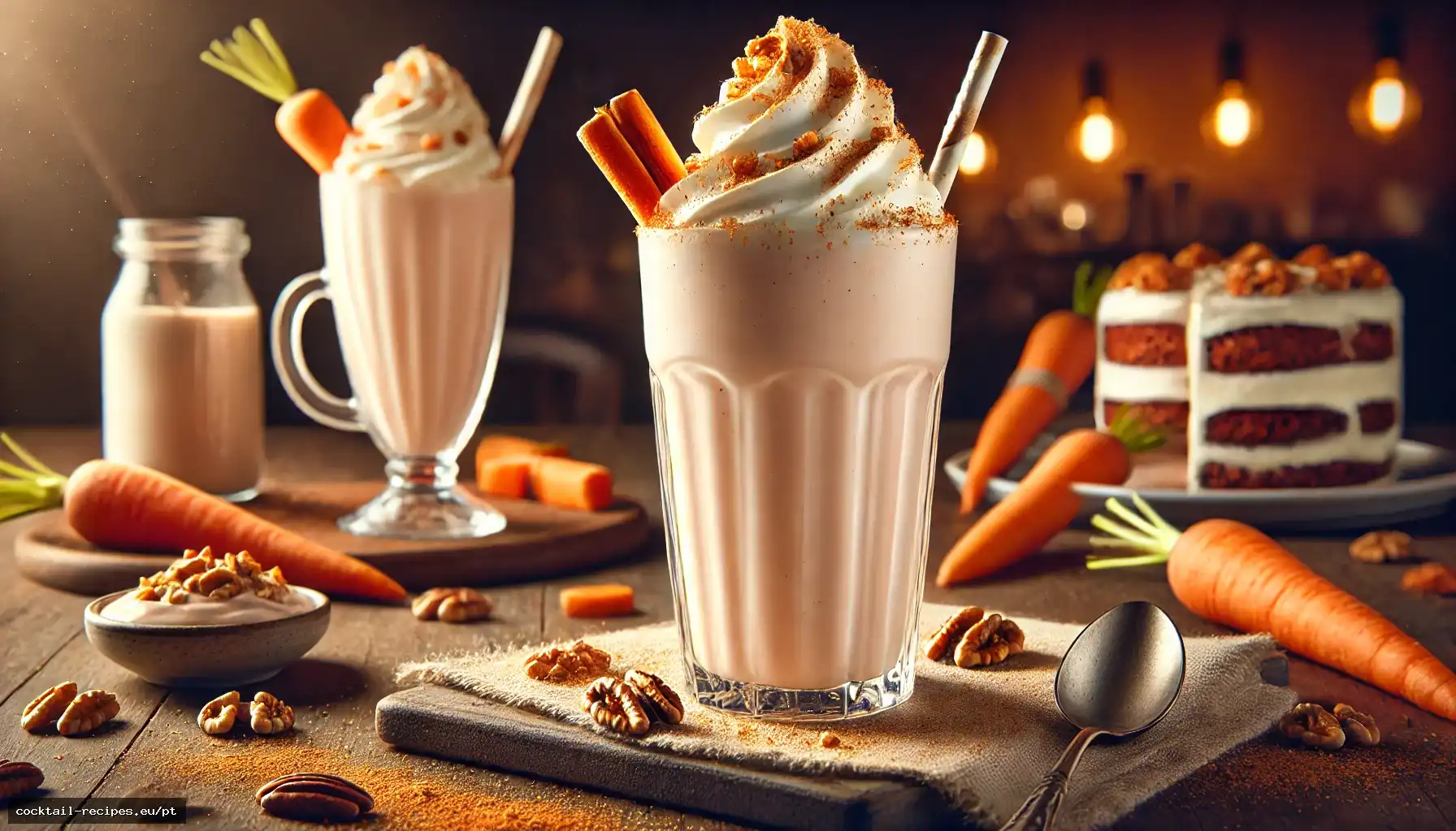 Milkshake de Bolo de Cenoura