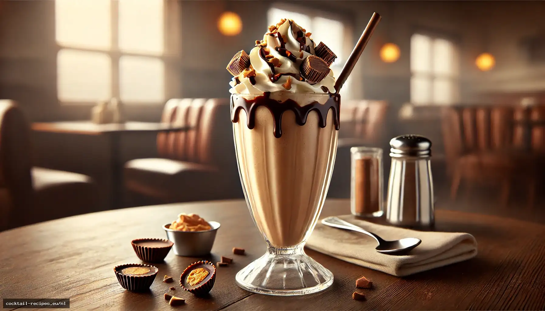 Chocolade Pindakaas Milkshake