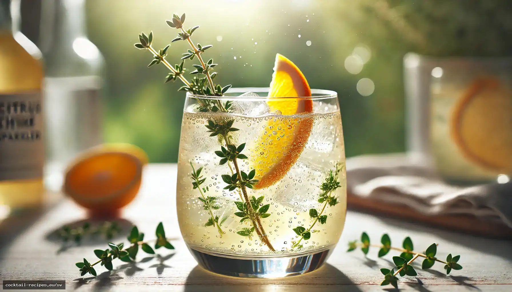 Mousserande citrus- och timjanshrub