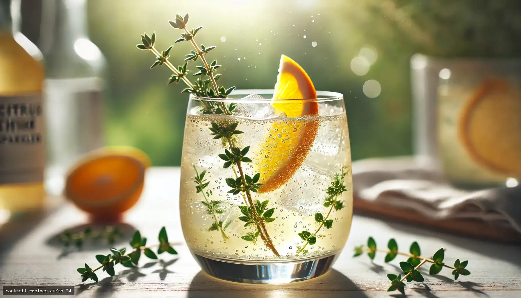 柑橘百里香灌木氣泡飲