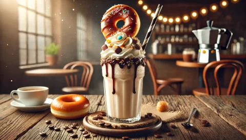 Coffee and Donut Milkshake