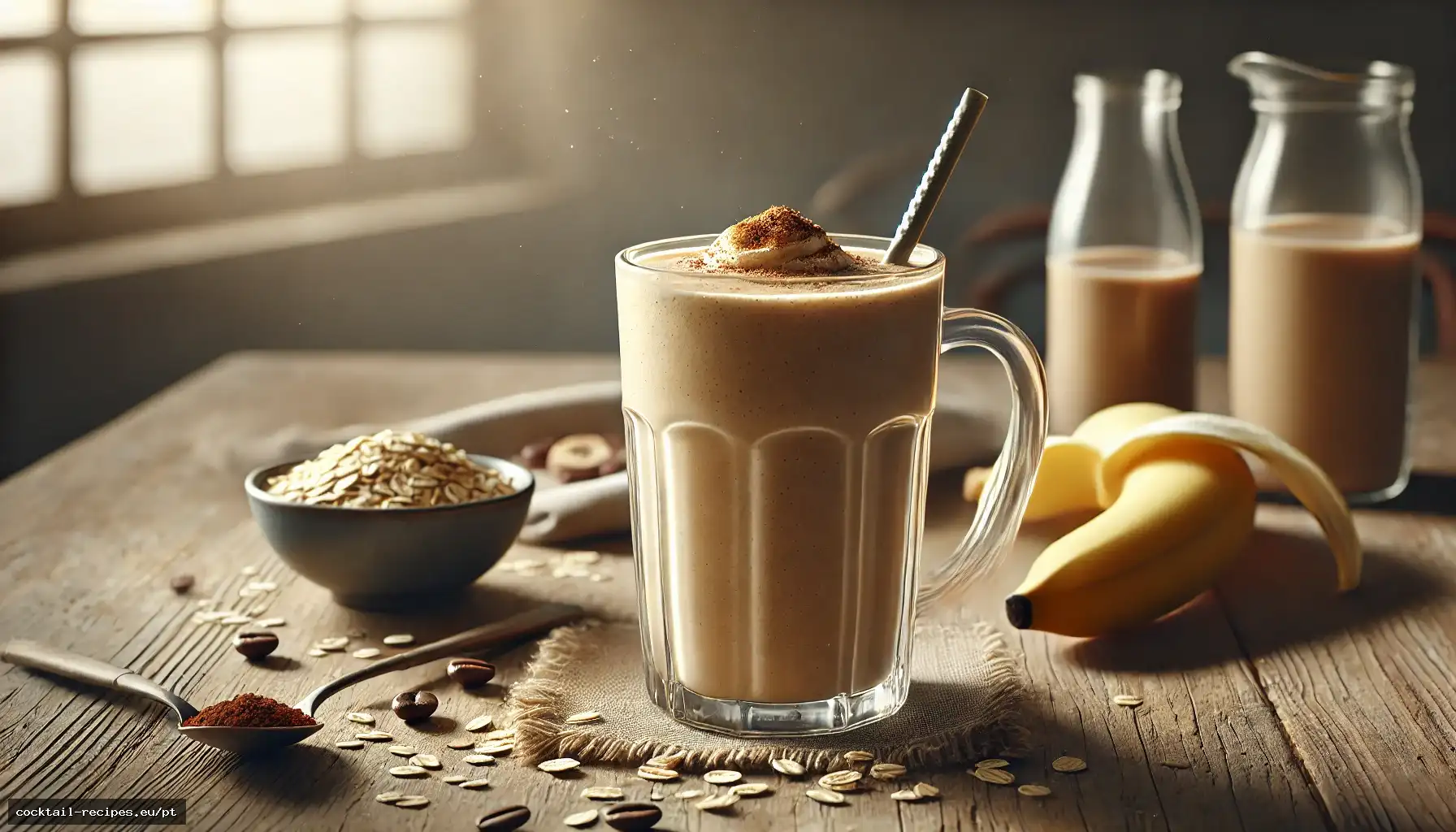 Smoothie de Café, Banana e Aveia
