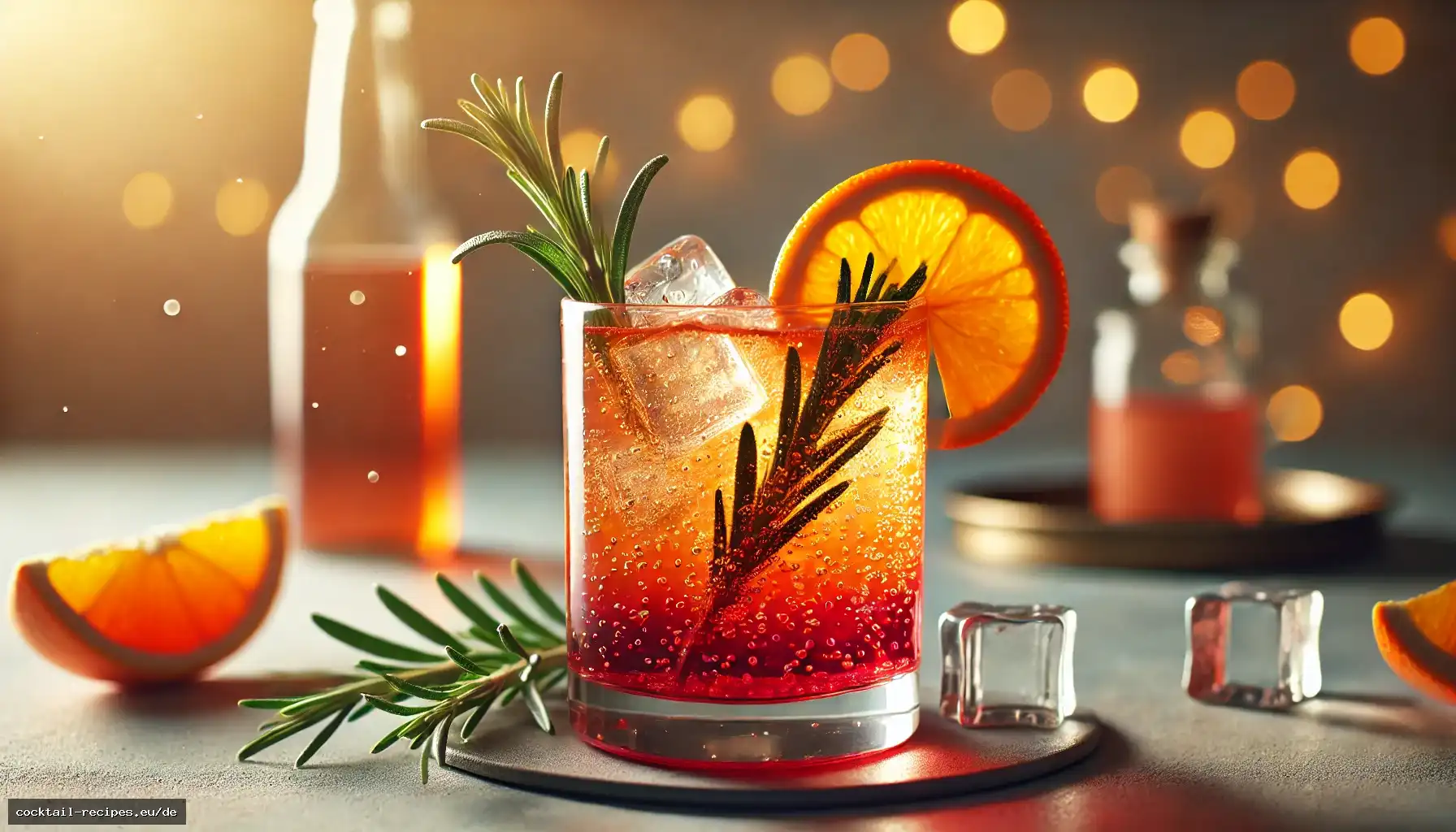 Karmesinroter Sonnenuntergang