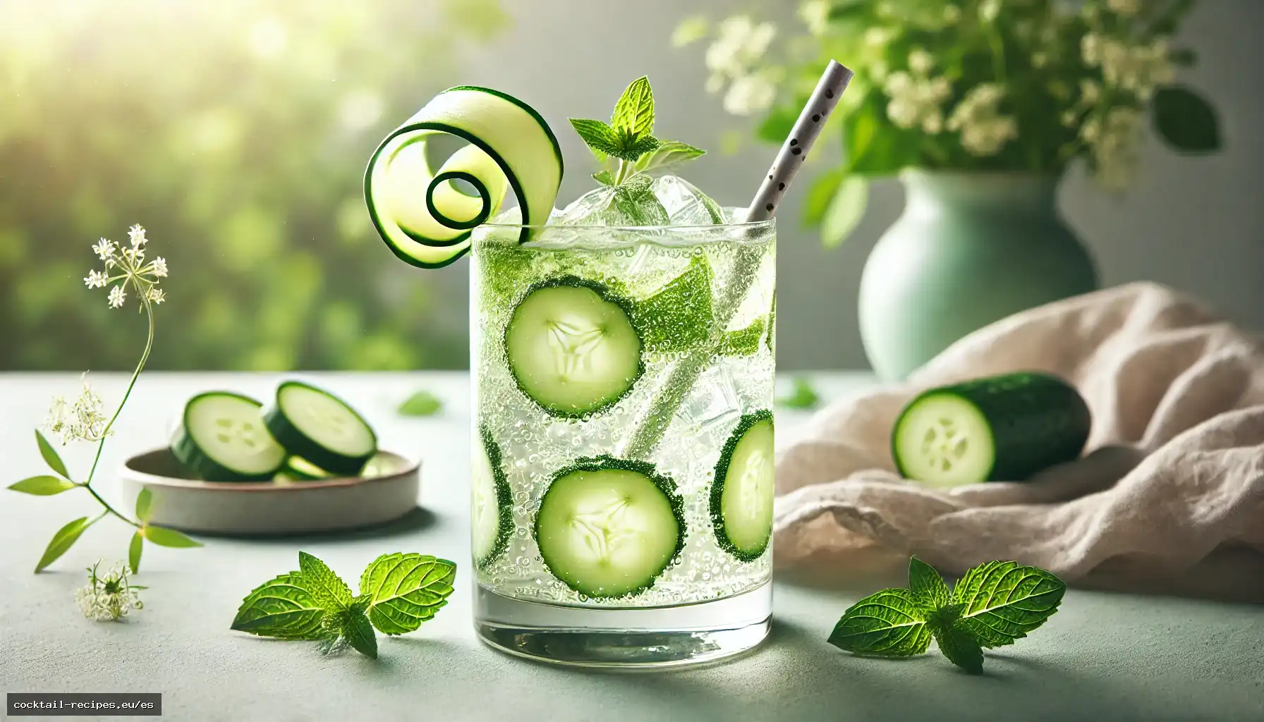 Spritzer de Pepino y Flor de Saúco