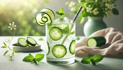 Огуречный шпритцер с бузиной