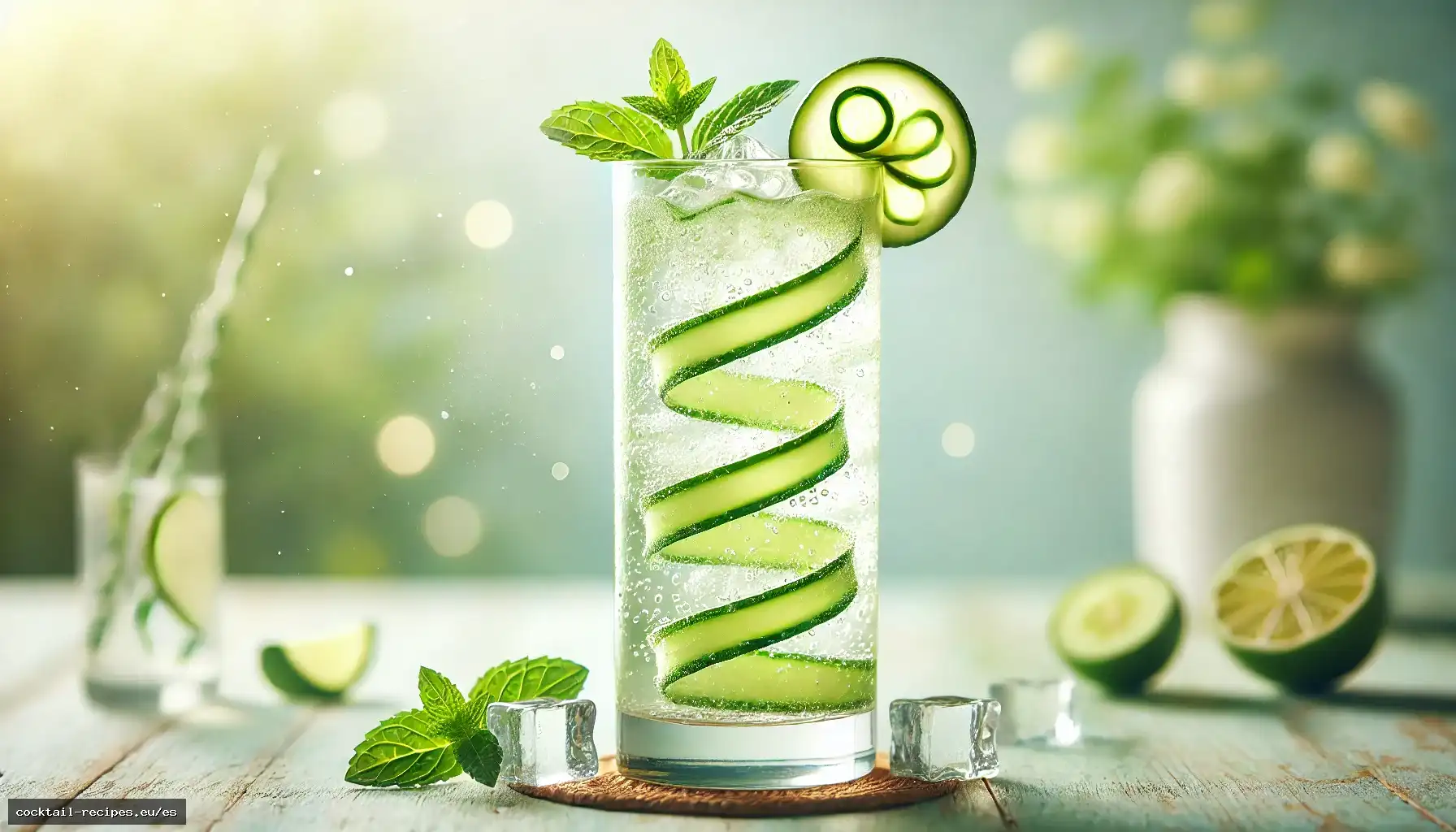 Fizz de Pepino y Jengibre