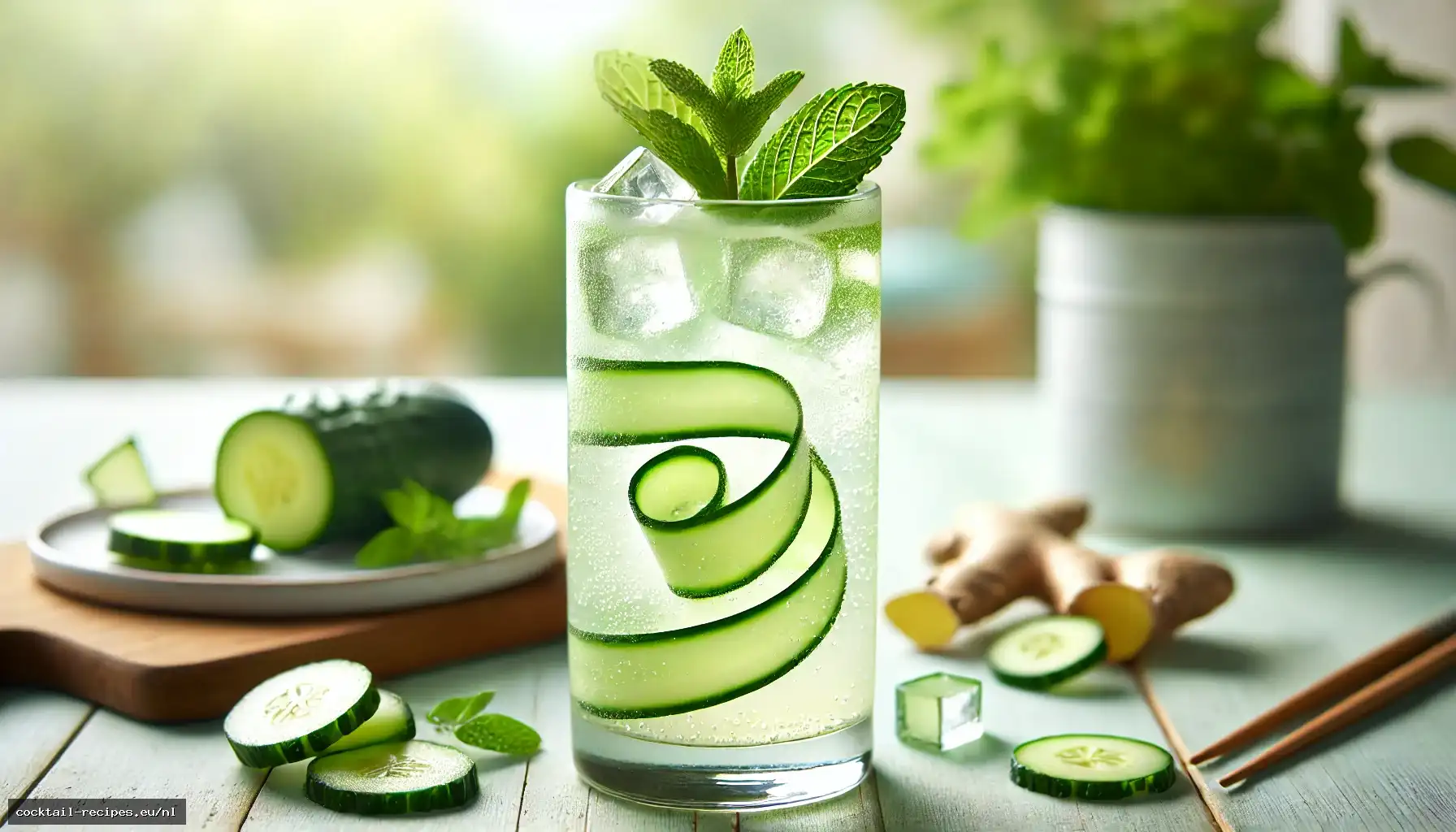 Komkommer Gember Munt Cooler