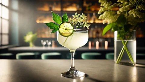 Gimlet με Άνθη Κουφοξυλιάς