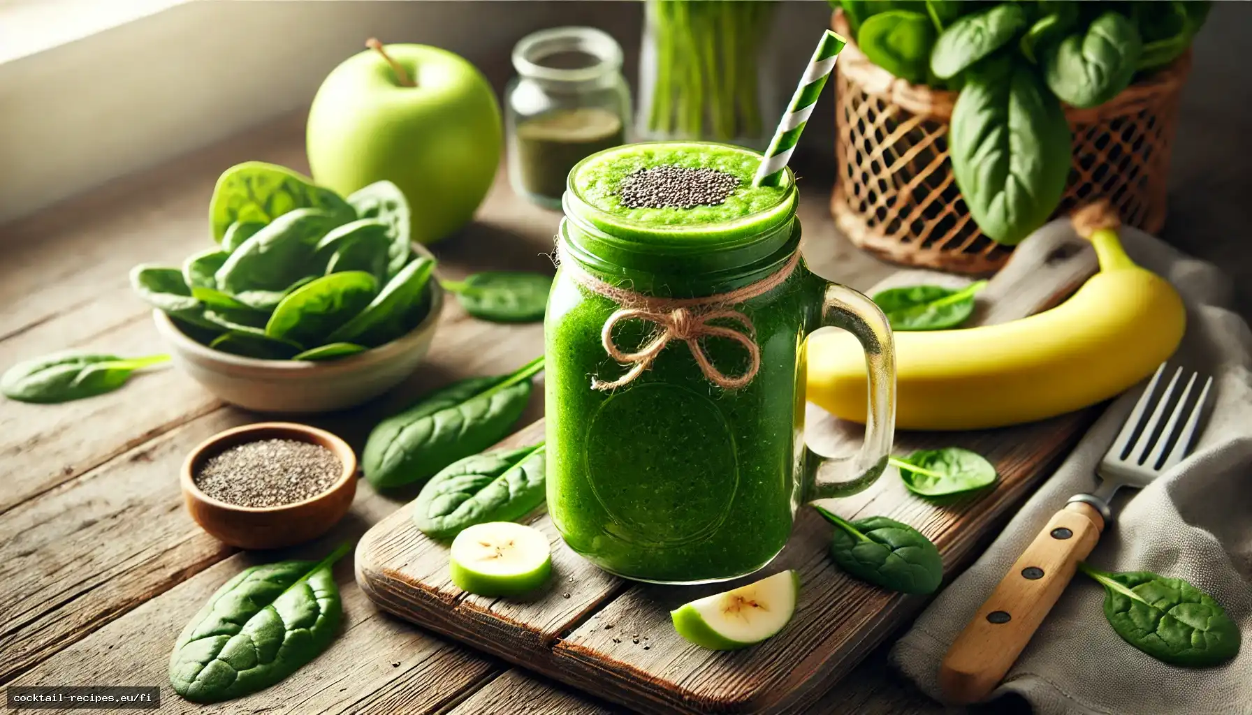 Vihreä Detox-smoothie