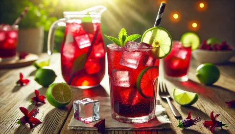 Hibiskusowa Agua Fresca