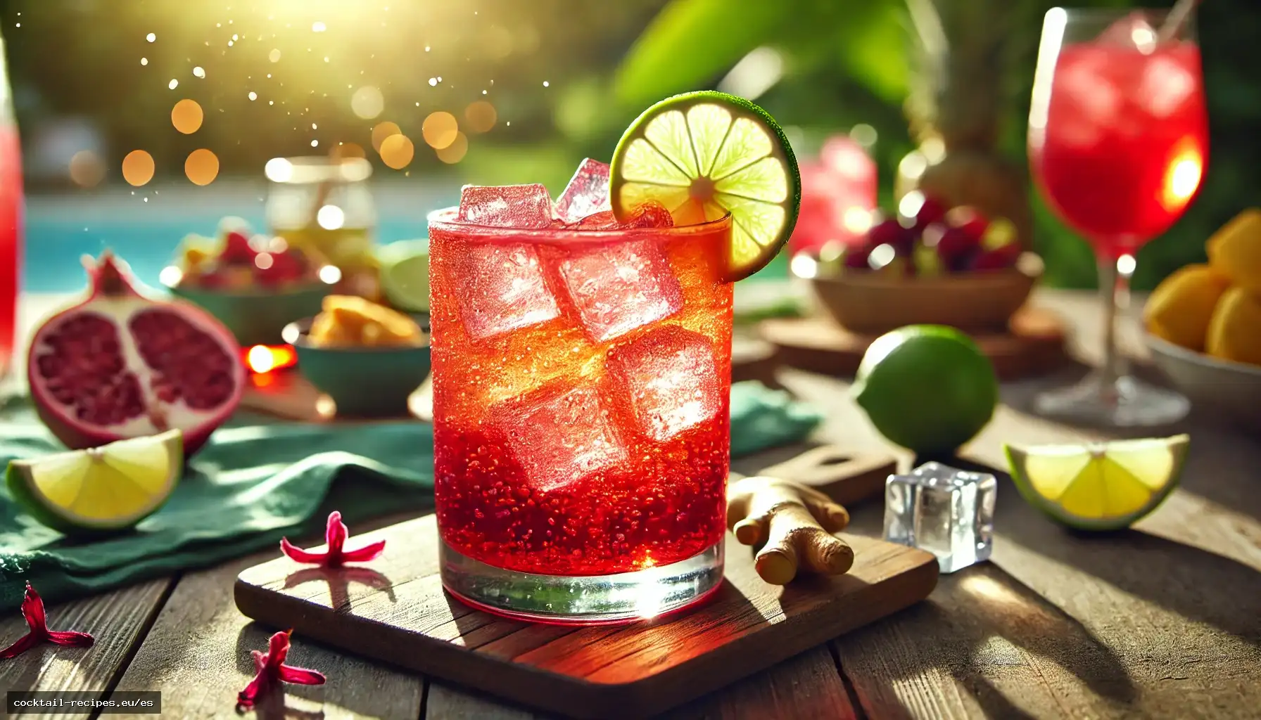 Cooler de Hibisco y Jengibre