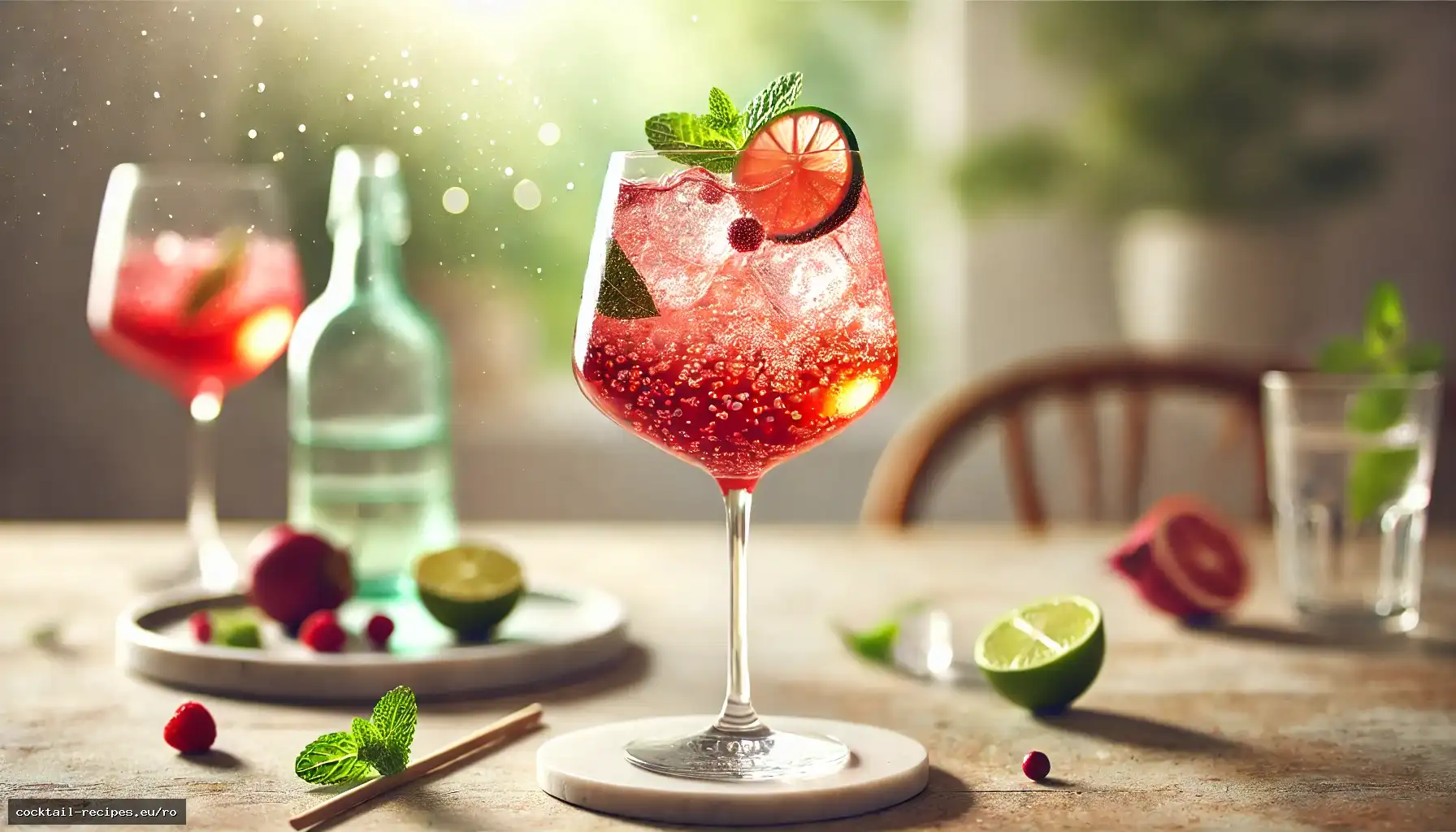 Spritz cu Hibiscus și Ghimbir