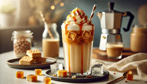 Latte Helado de Butterscotch
