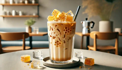 Iced Honeycomb Latte