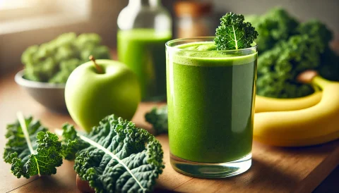 Πράσινο Smoothie με Λάχανο Κέιλ και Μήλο