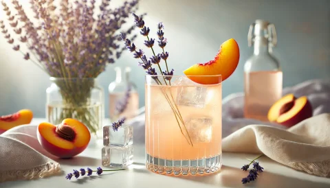 Lavender Peach Cooler