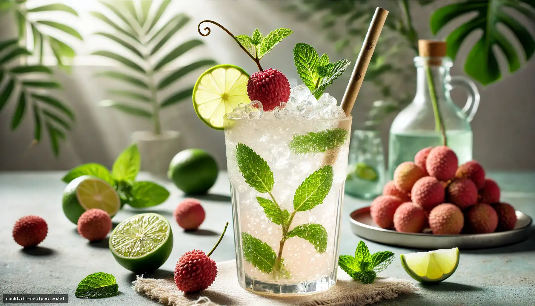 Mocktail Μοχίτο Λίτσι