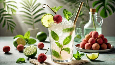 Mocktail Mojito cu Litchi