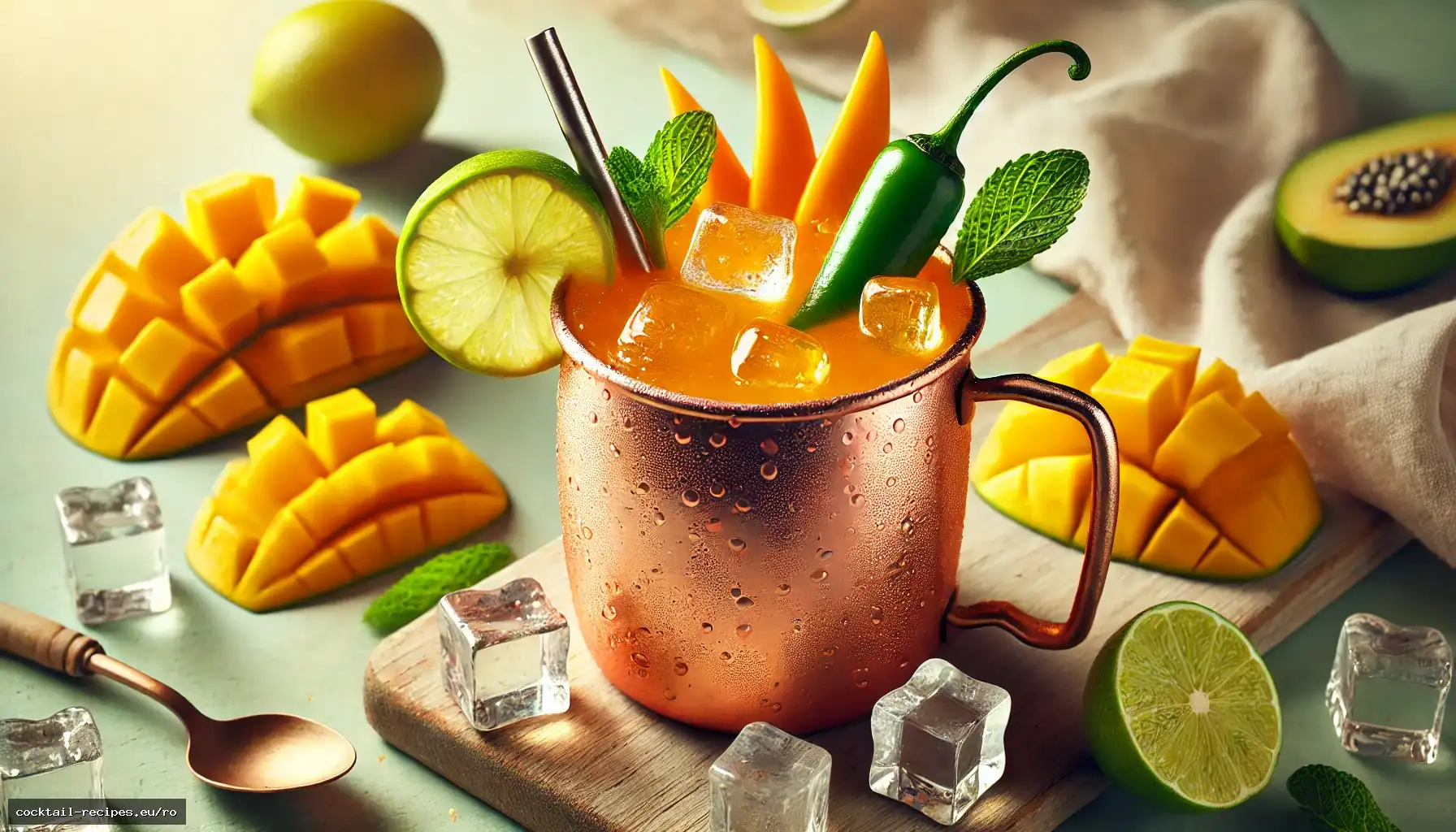 Mocktail Mango Chili Mule