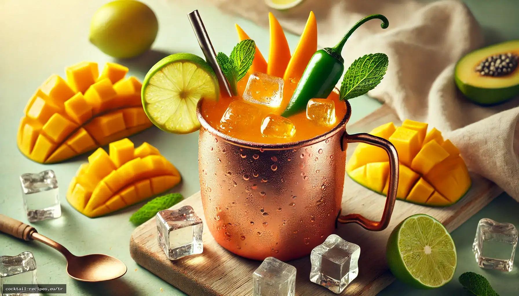 Mangolu Acı Biberli Mule Mocktail