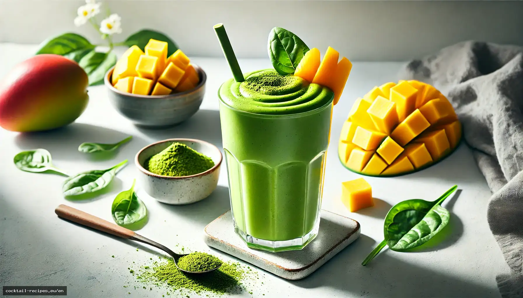 Mango Matcha Madness Smoothie