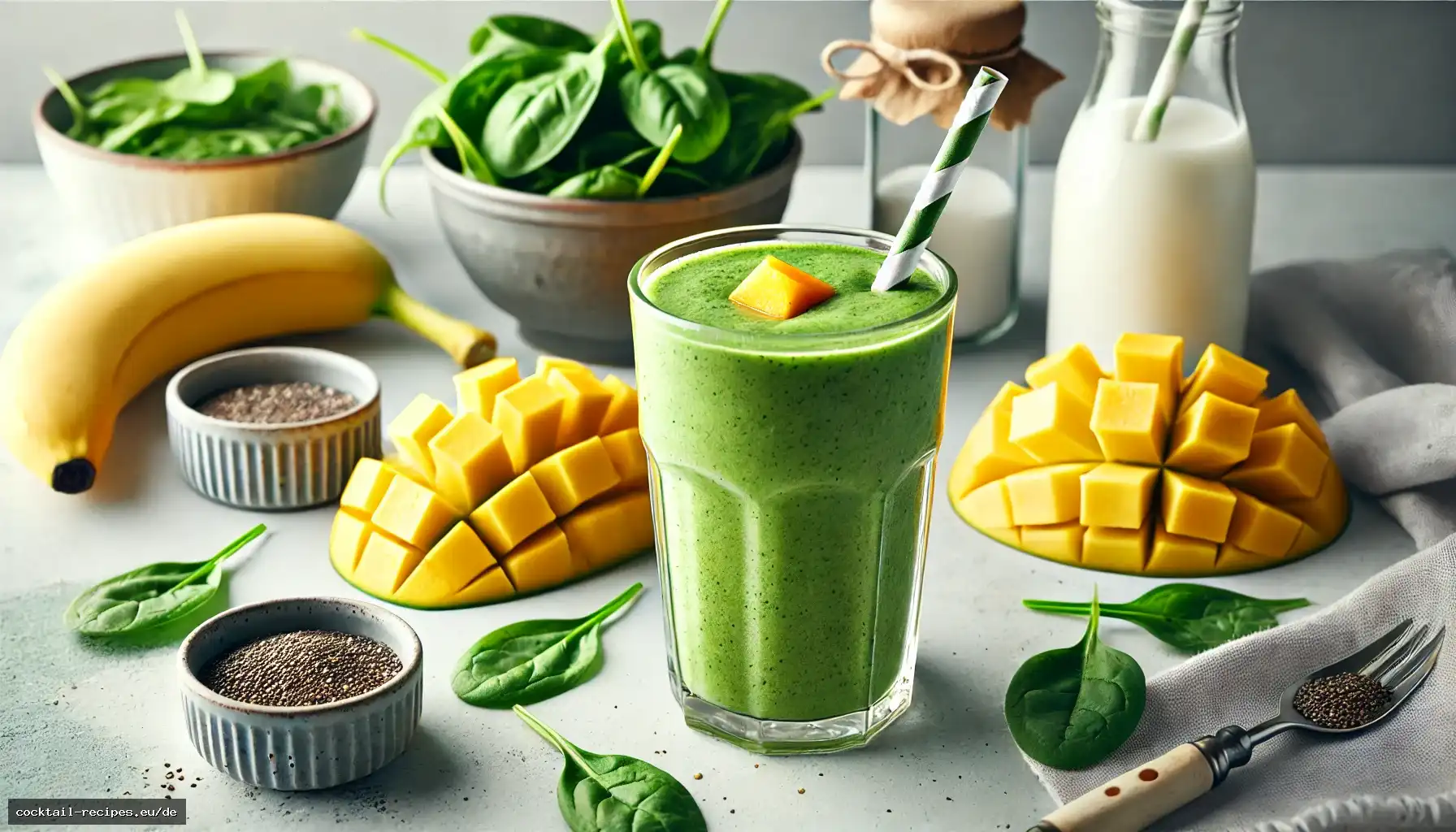 Mango-Spinat-Smoothie