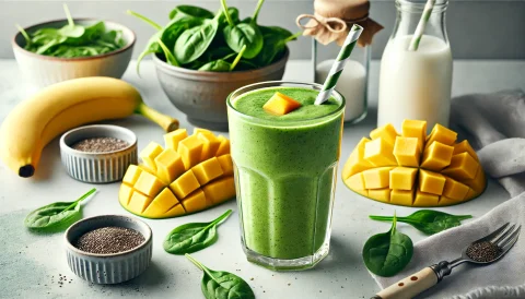 Mangolu Ispanaklı Smoothie