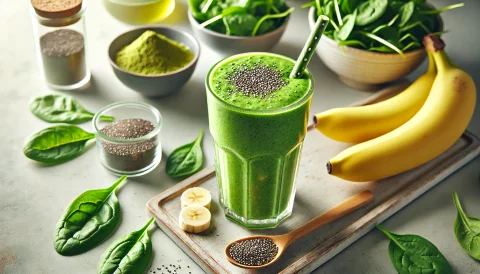 Smoothie Energetic cu Matcha pentru Dimineață