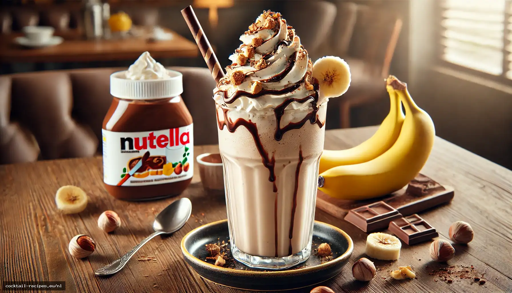 Nutella en Banaan Milkshake