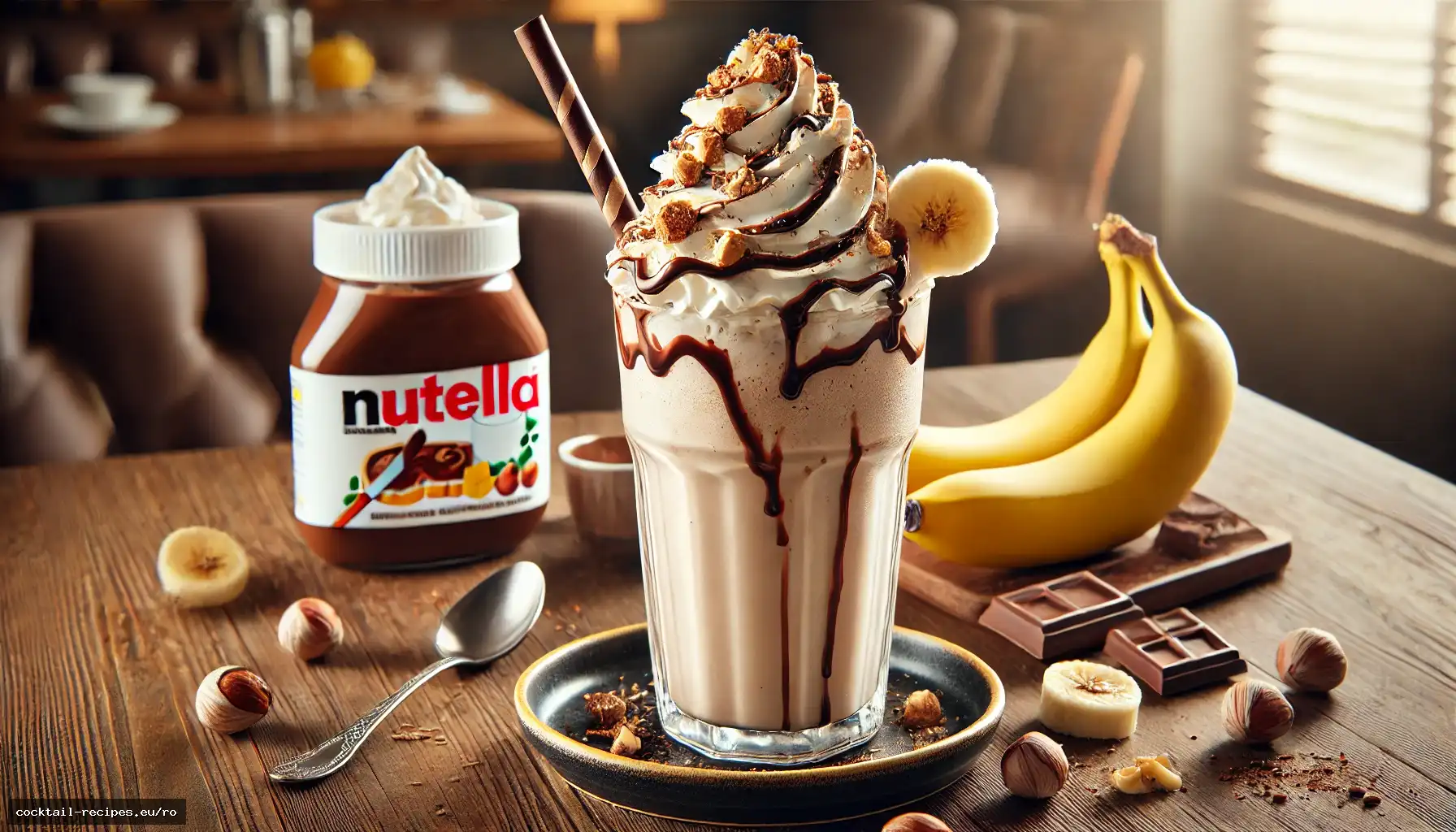 Milkshake cu Nutella și Banană