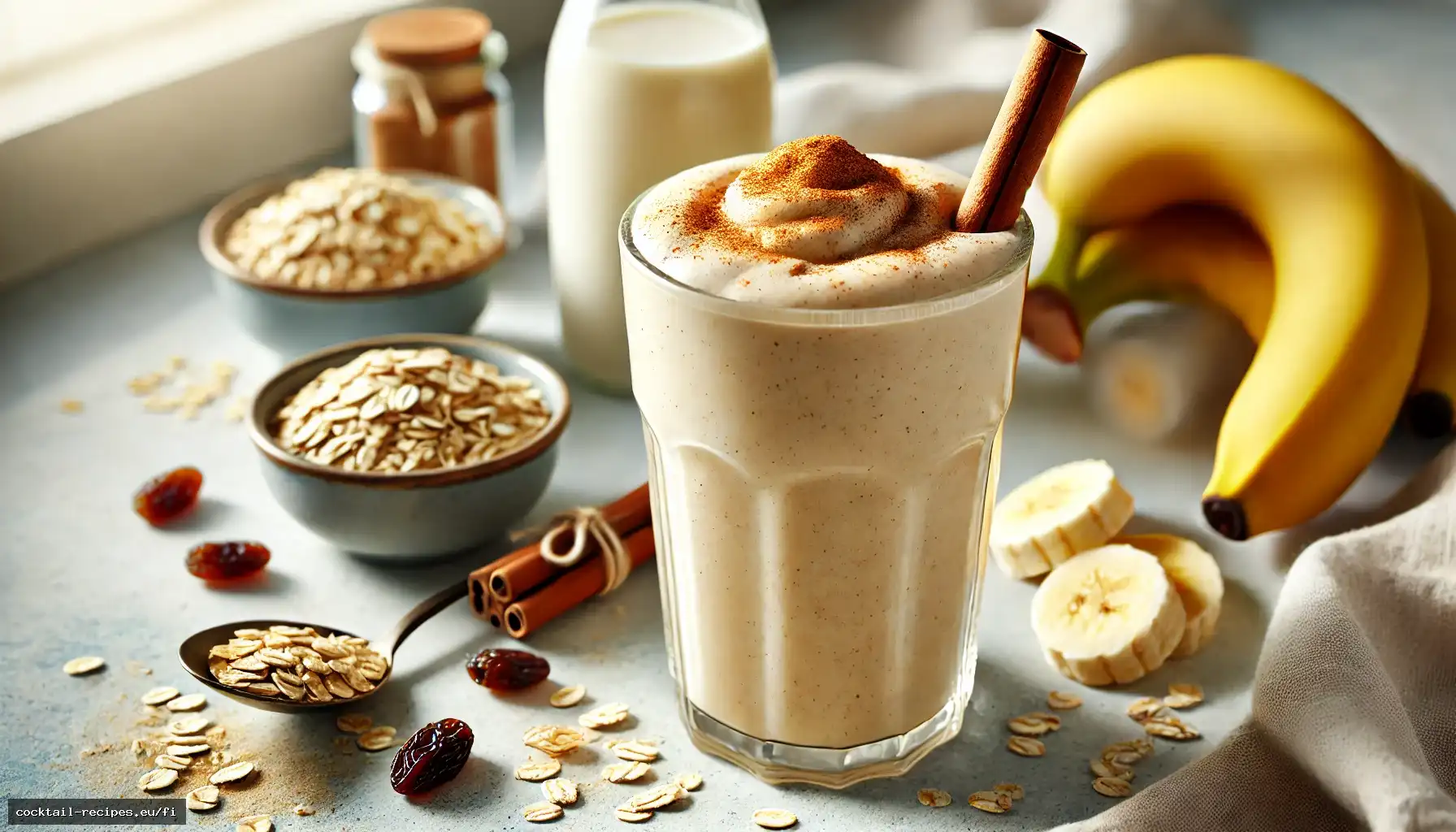 Kaurarusinakeksismoothie