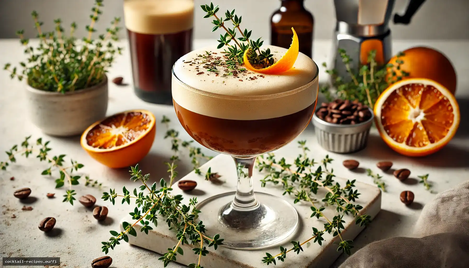 Appelsiini-timjami Shakerato