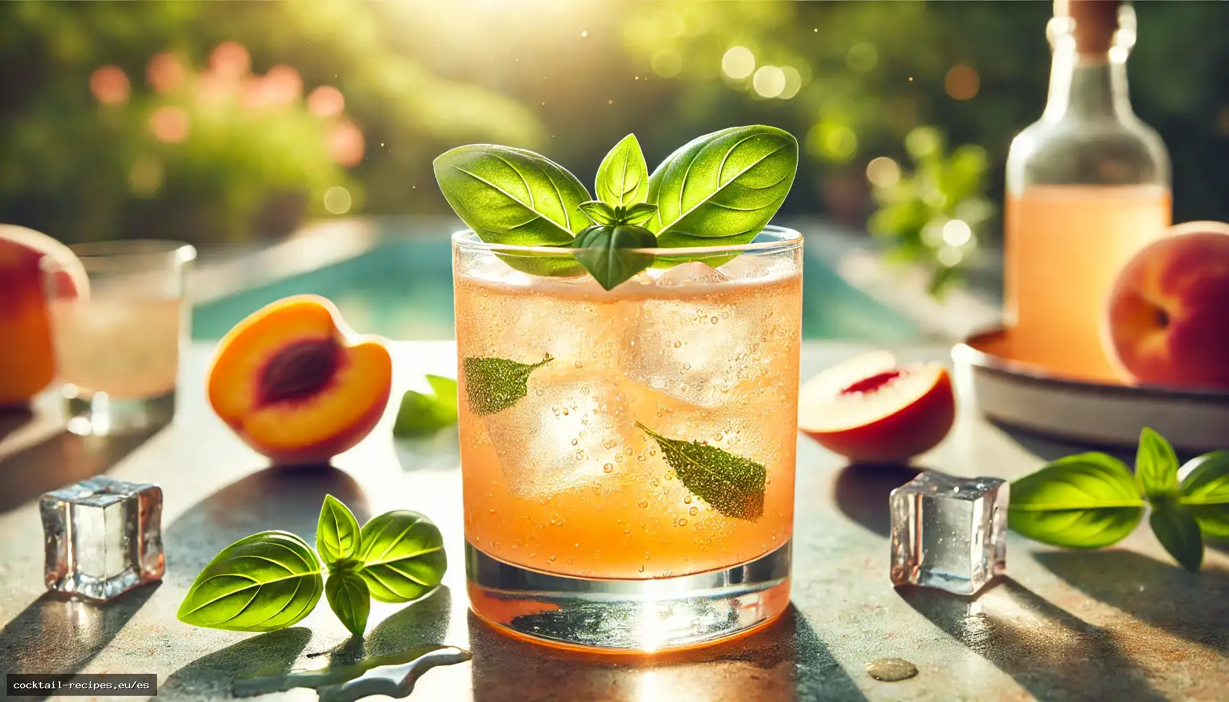 Smash de Melocotón y Albahaca