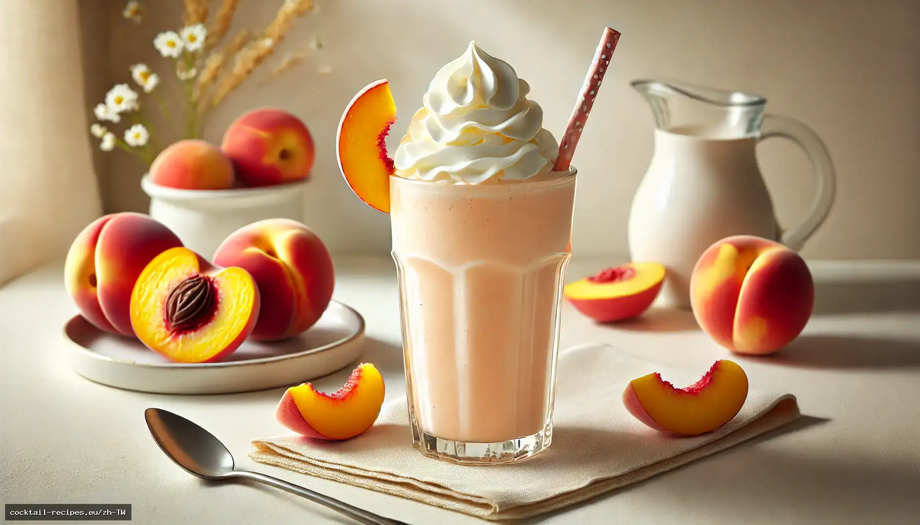 水蜜桃奶昔