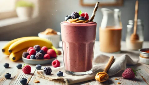Jordnötssmör & Sylt Smoothie