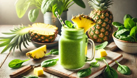 Smoothie cu Ananas și Spanac