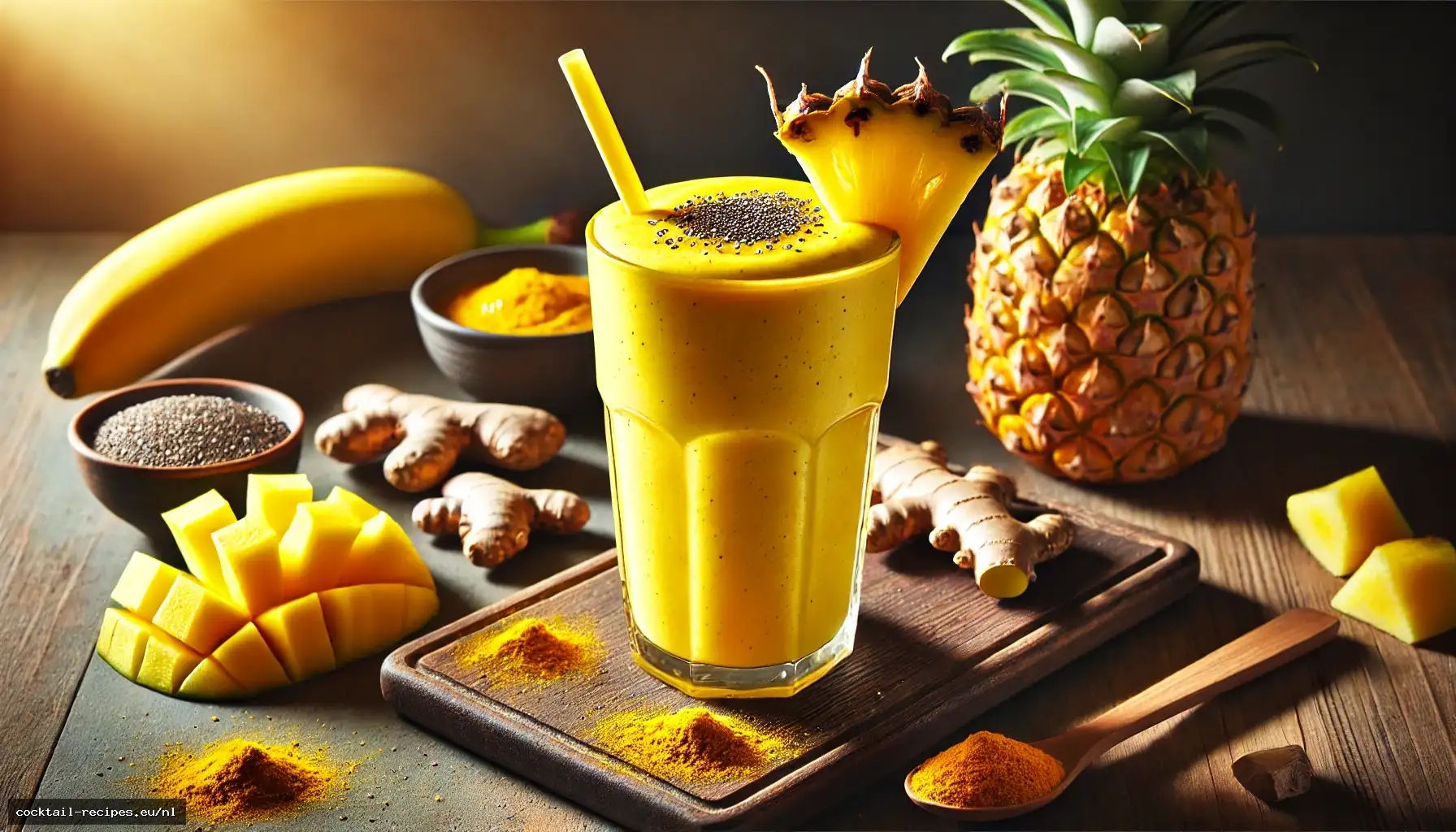 Ananas Kurkuma Ontstekingsremmende Smoothie