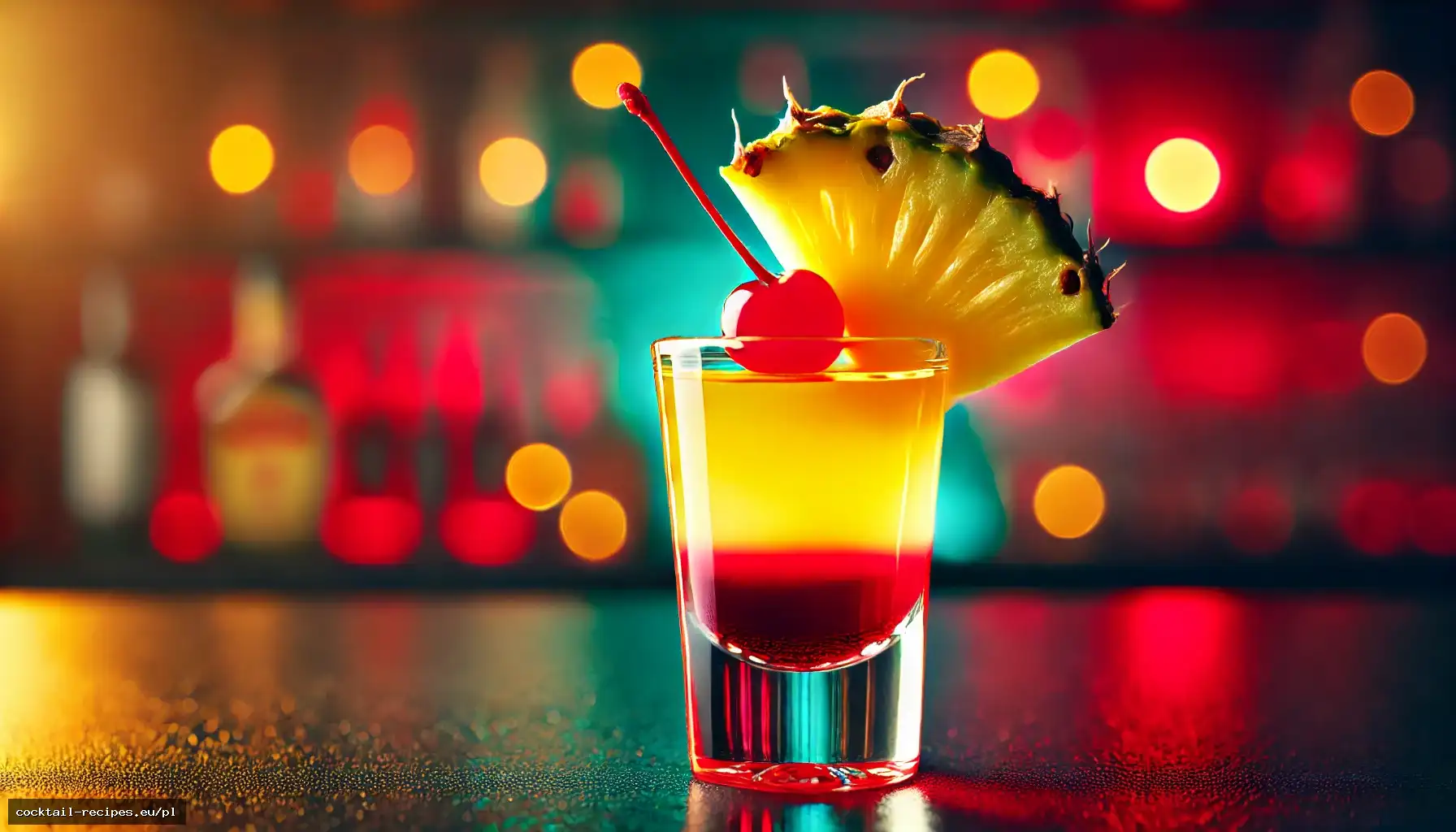 Shot Ciasto Ananasowe Odwrócone